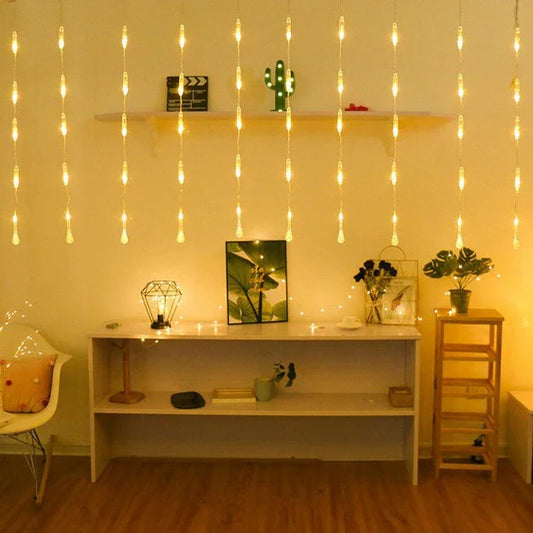 Water Drop Curtain Lights