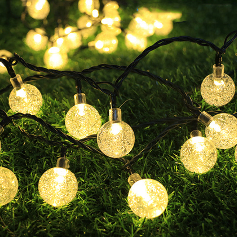 bubble solar string lights