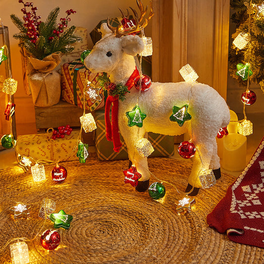 Christmas Gold Plated Ornaments String Lights