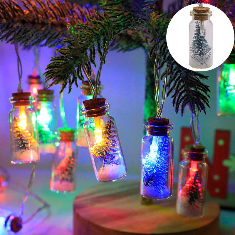 christmas tree bottle lights