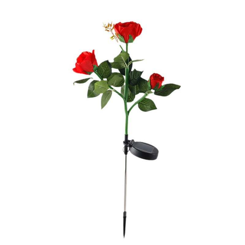 solar red rose light