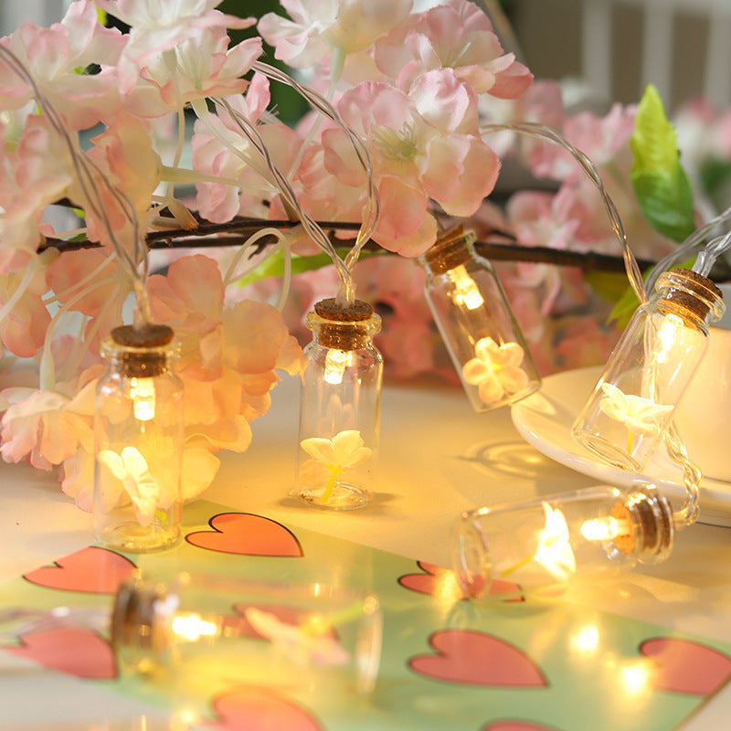 the flower bottle lights