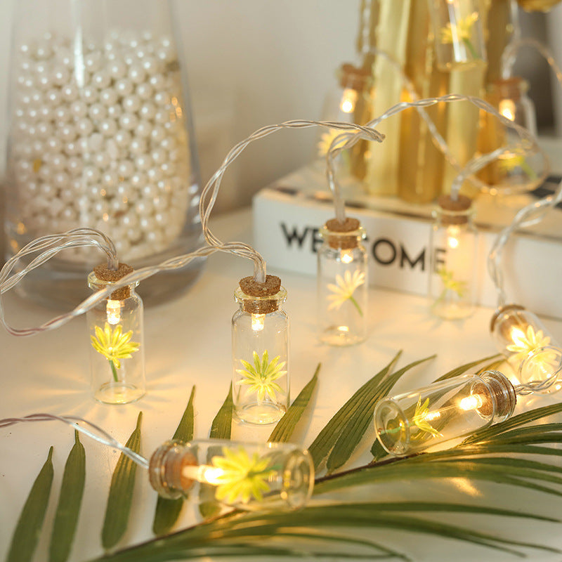 the flower bottle lights
