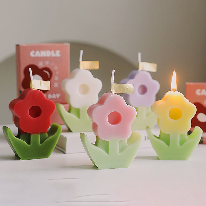 little flower scented candles