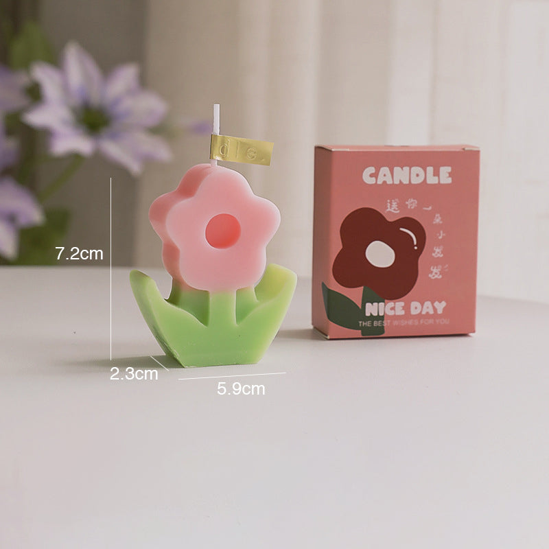 little flower scented candles