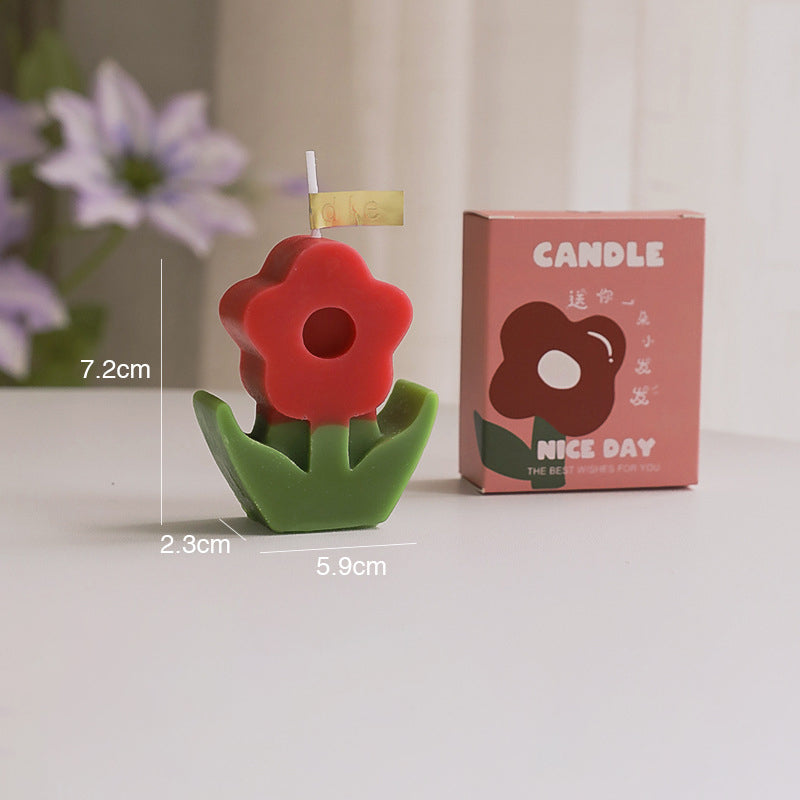 little flower scented candles