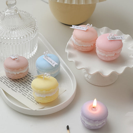 macaron scented candles