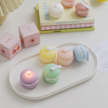 macaron scented candles