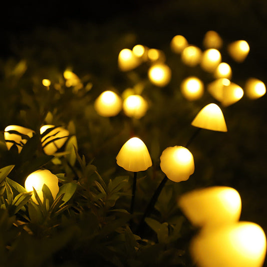 mushroom solar stake lights