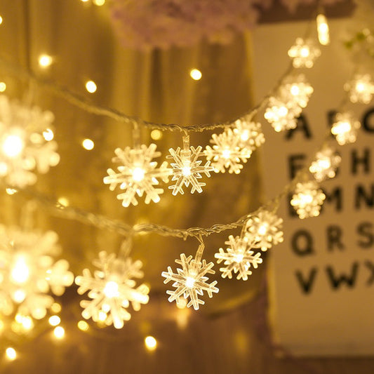 snowflake string lights