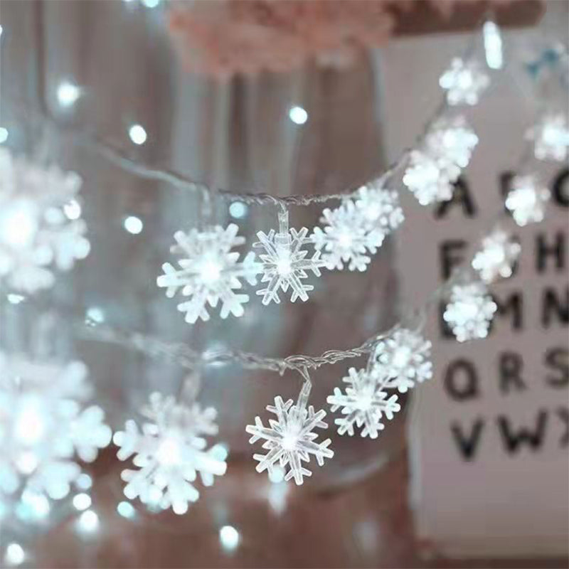 snowflake string lights