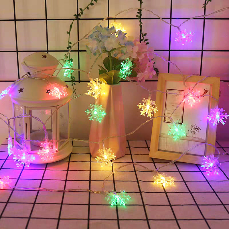 snowflake string lights